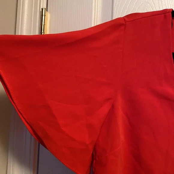 NWOT H&M Orange Blouse…size 2 - Picture 3 of 5